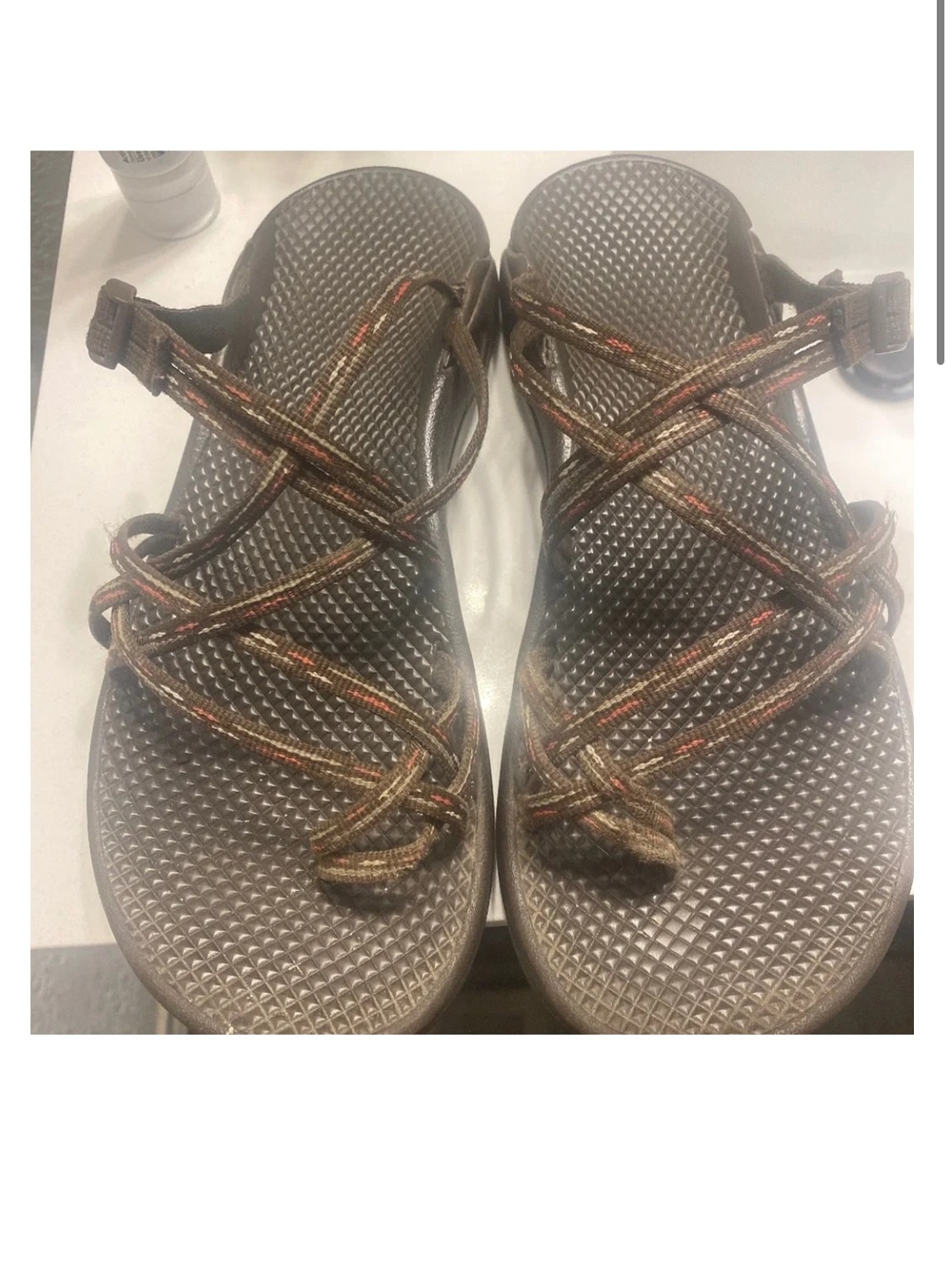 Chaco Women's Brown Multi-Striped Strappy Sandals